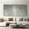 Handmade Abstract Blossom Pink Flower Oil Painting on Canvas;  Large Original Modern Textured Floral Scenery Painting Boho Wall Art Living Room Home D