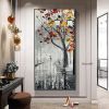 Handmade Thick Texture Landscape Oil Paintings On Canvas Wall Art Decoration Modern Abstract Picture For Home Living Room hallway bedroom luxurious de