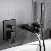 TrustMade Pressure-Balance Waterfall Single Handle Wall Mount Tub Faucet with Hand Shower - 2W01